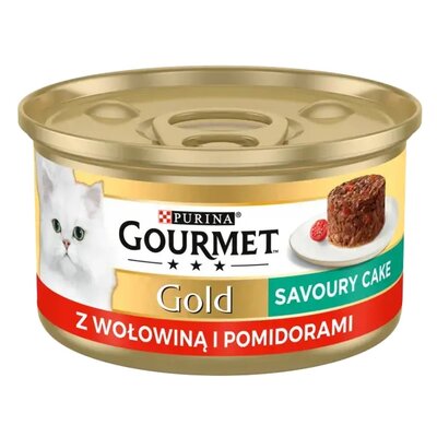 Karma dla kota GOURMET Gold Savoury Cake Wołowina z Pomidorami 85 g