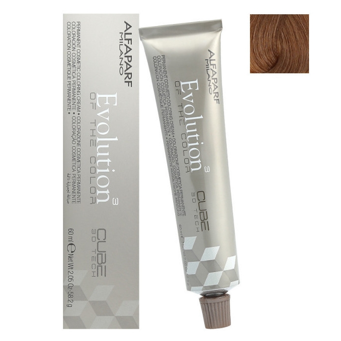 Alfaparf Evolution of the Color Cube trwała farba do włosów - kolor 8NI intensywny jasny blond, 60 ml