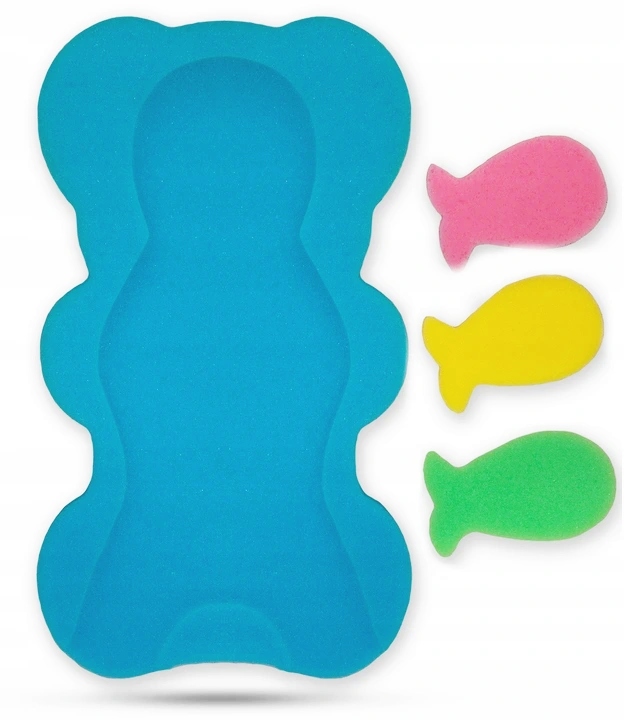 Materacyk do kąpieli gąbka mata do wanny + 3 gąbki