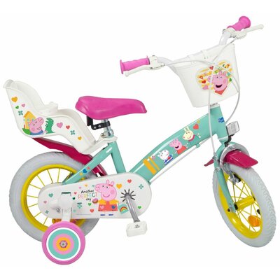 Rower dziecięcy TOIMSA Świnka Peppa 12 cali dla dziewczynki Zielony