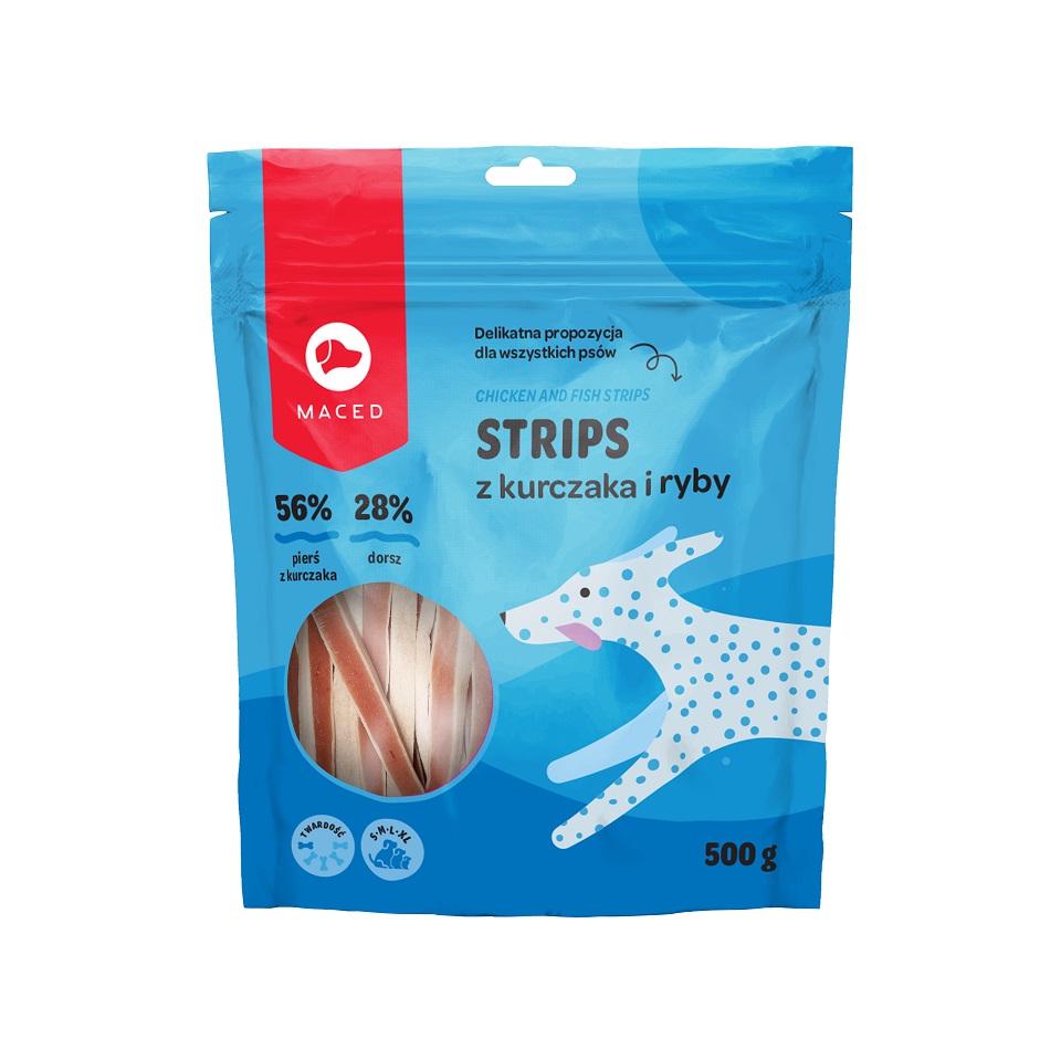 MACED Strips z kurczaka i ryby 500 g