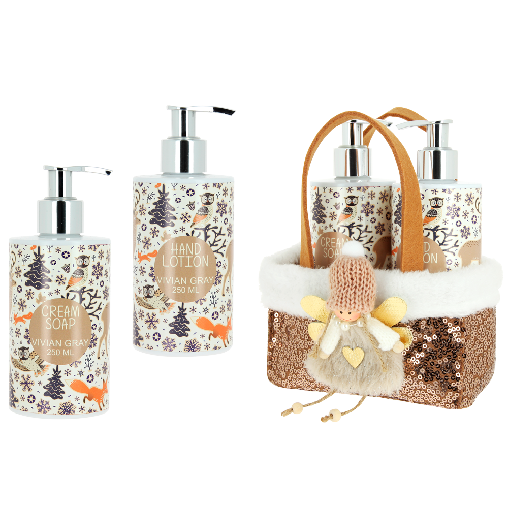 Vivian Gray Bronze Fairy zestaw: kremowe mydło, 250 ml + krem do rąk, 250 ml