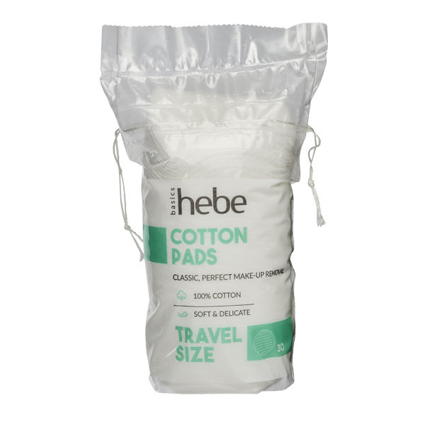 Hebe Basics Cotton Pads Travel Size płatki kosmetyczne, 30 szt./1 opak.