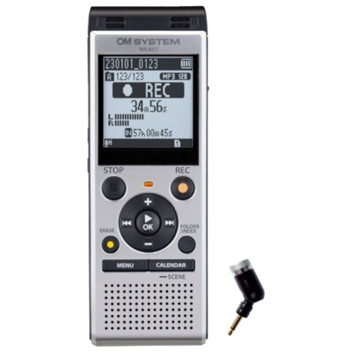 Dyktafon OM SYSTEM (OLYMPUS) WS-882 + mikrofon ME52W