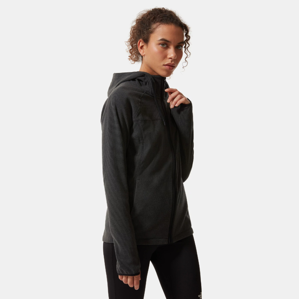 Damska bluza polarowa The North Face HOMESAFE FULL ZIP FLEECE HOODIE TNF black stripes - S