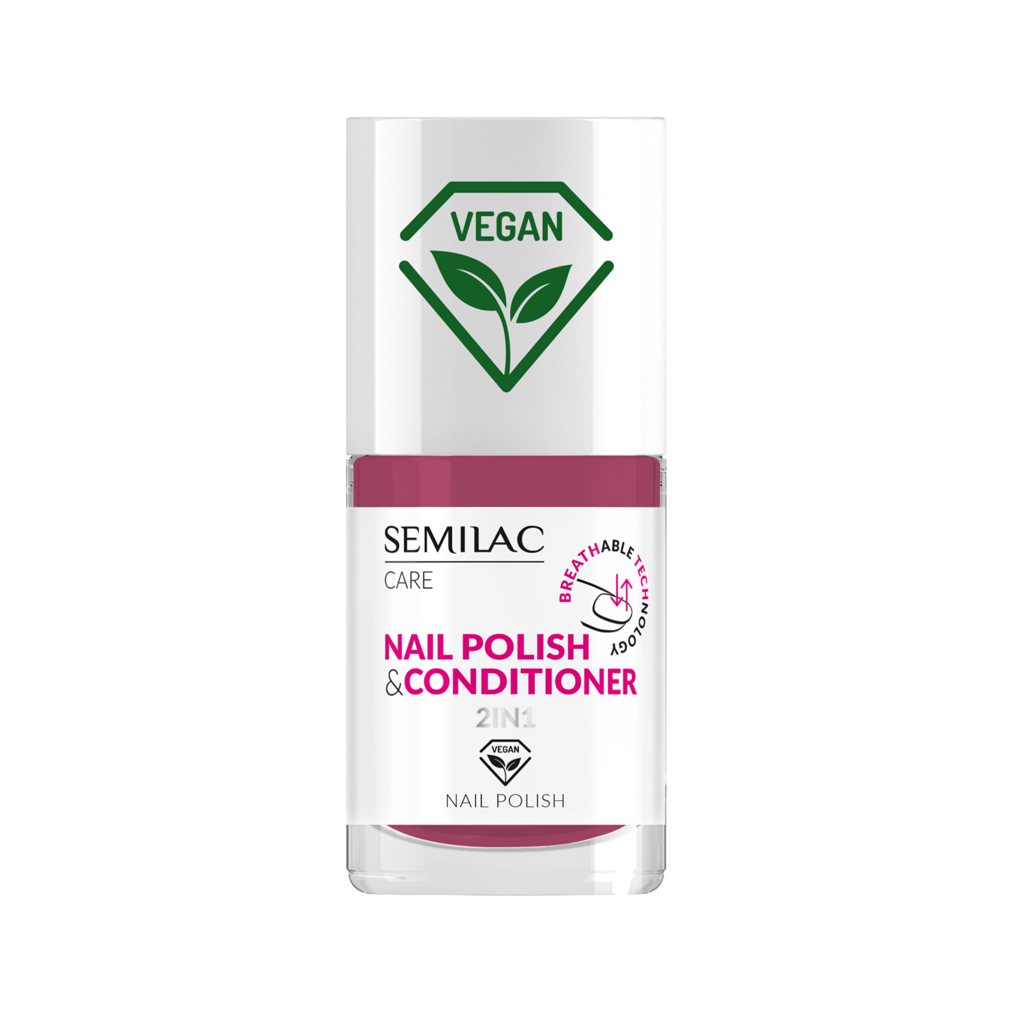 Semilac Vegan klasyczny lakier do paznokci z odżywką 028, 7 ml