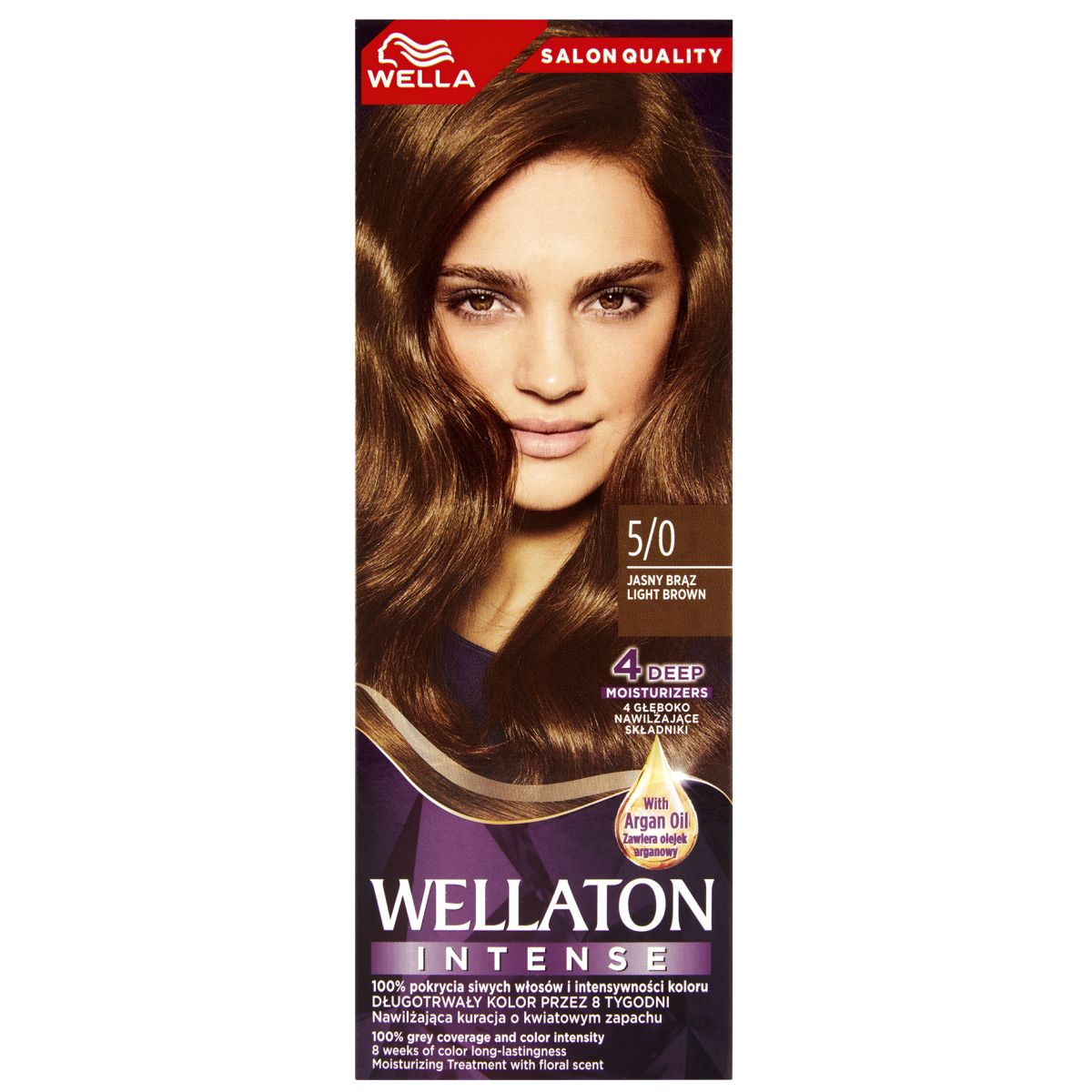 Wella Wellaton Intense farba do włosów 5/0 jasny brąz, 1 opak.