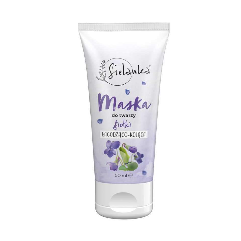 Sielanka Na Dole Fiołki łagodząco-kojąca maska do twarzy, 50 ml