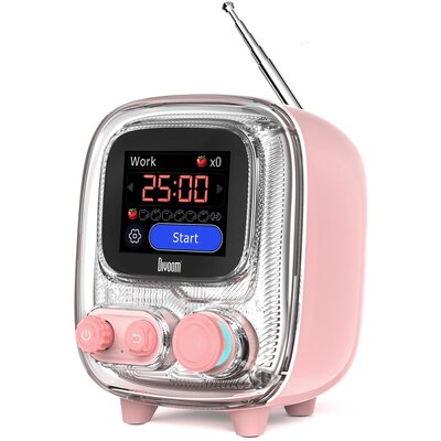 Głośnik mobilny DIVOOM Tivoo 2 Radio FM Różowy
