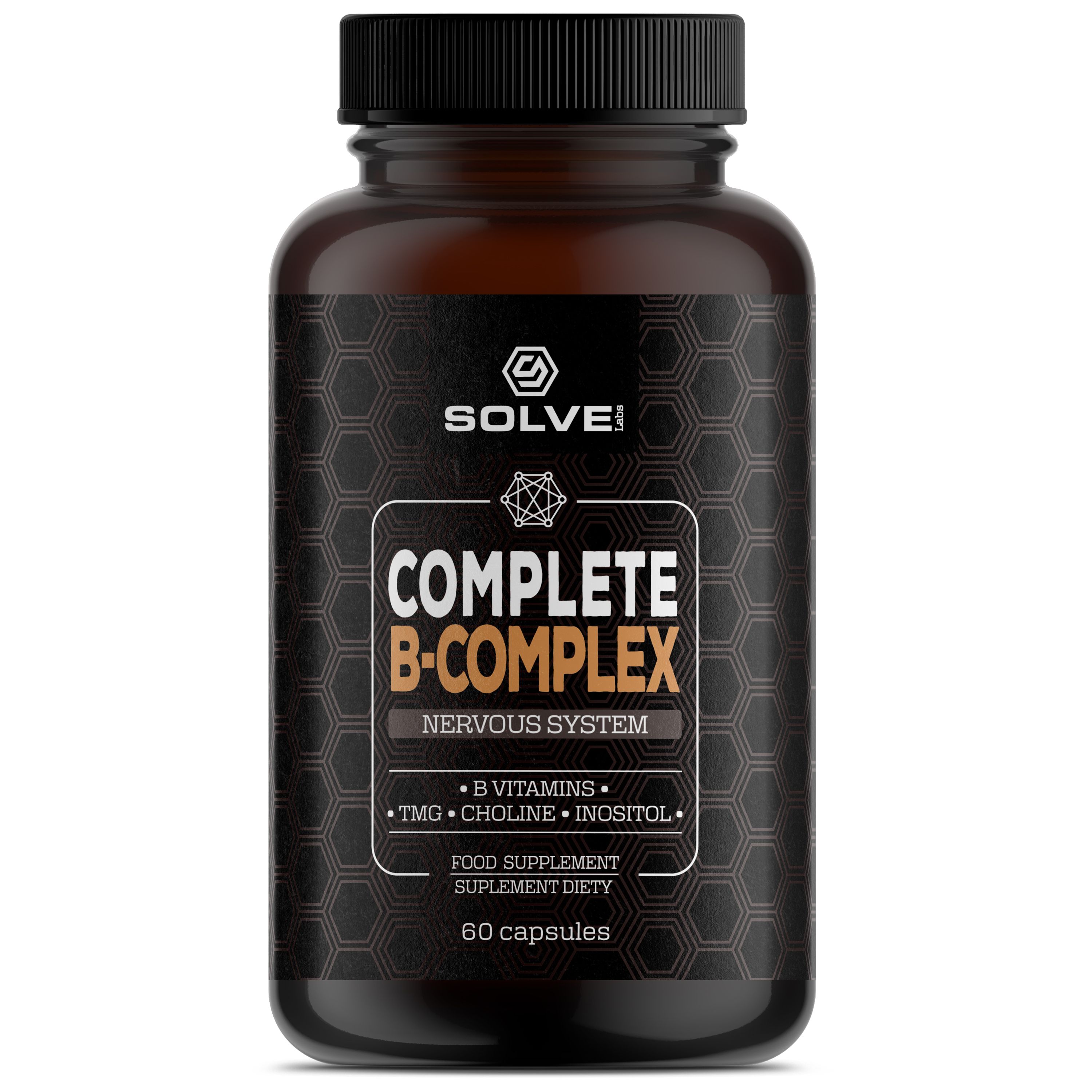 Solve Labs B-Complex Complete suplement diety z kompleksem witamin B, 60 kaps./1 opak.