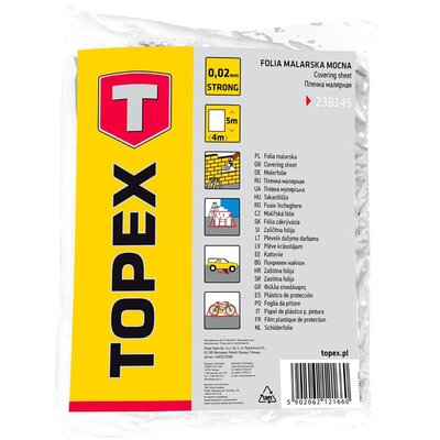Folia malarska TOPEX 23B145 (5 x 4 m) 1 szt.
