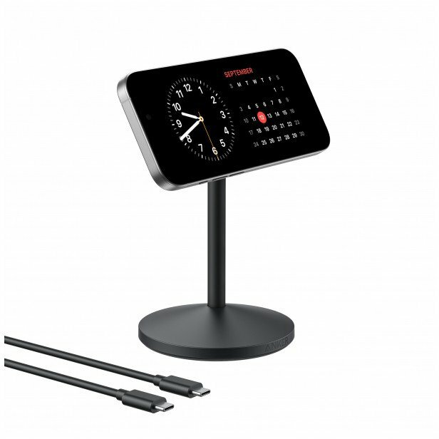 Anker MagGo Wireless Charger Single Stand czarny - ładowarka indukcyjna