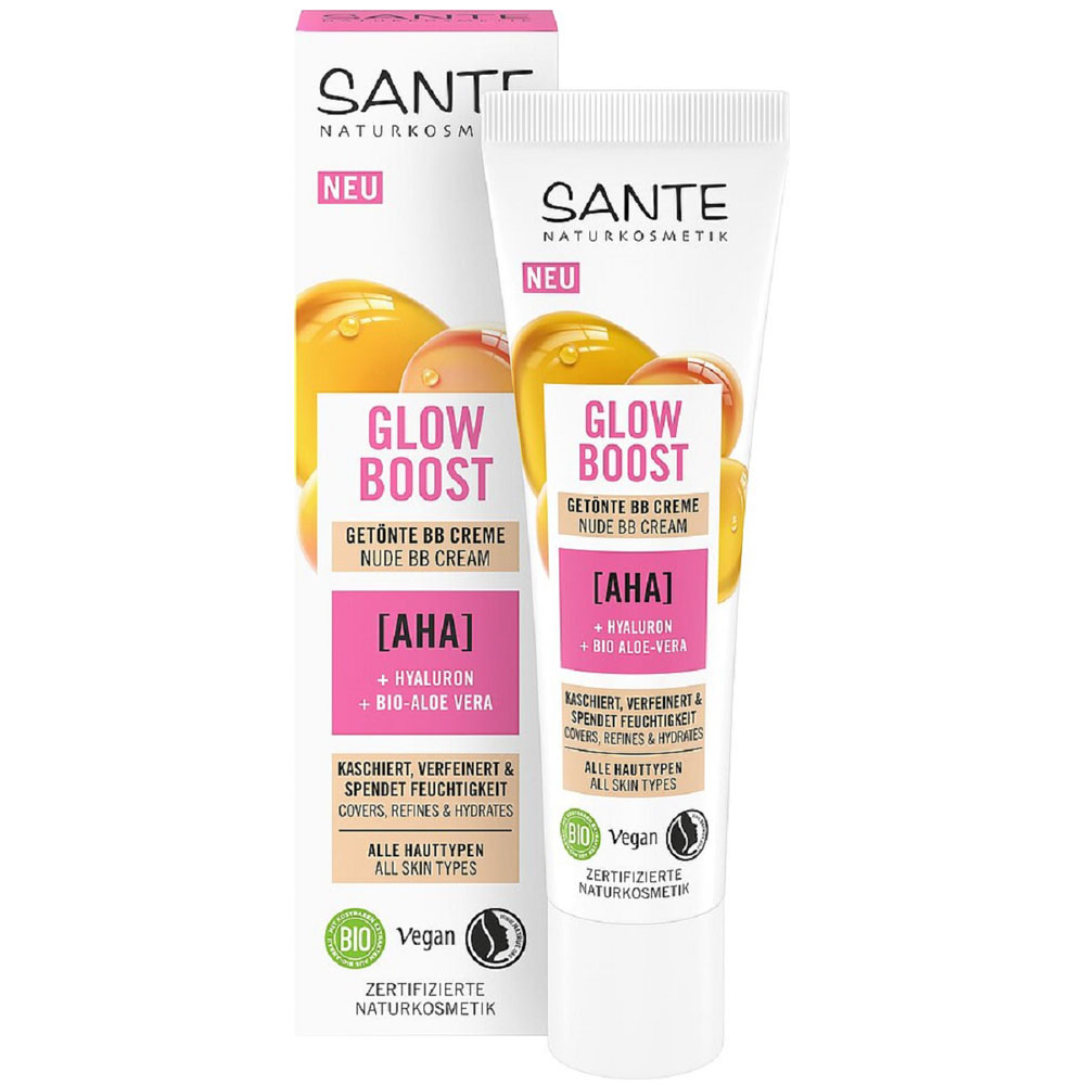 Sante Glow Boost rozświetlający krem do twarzy BB glow boost eco, 30 ml