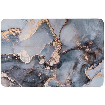Mata łazienkowa MULTI-DECOR Marmur Prostokatny Niebieski