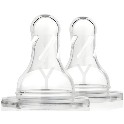 Smoczek DR BROWN'S Standart Y Przezroczysty 9 m+ (2 sztuki)