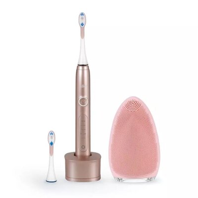 Szczoteczka soniczna SILK'N SonicSmile + Szczoteczka do twarzy Bright