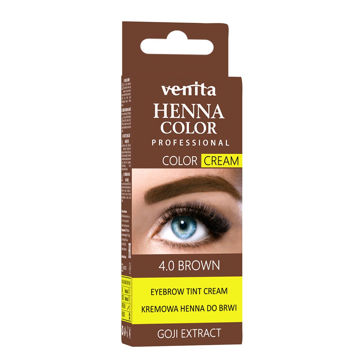 Venita Henna Color henna w kremie do brwi brązowa, 15 g
