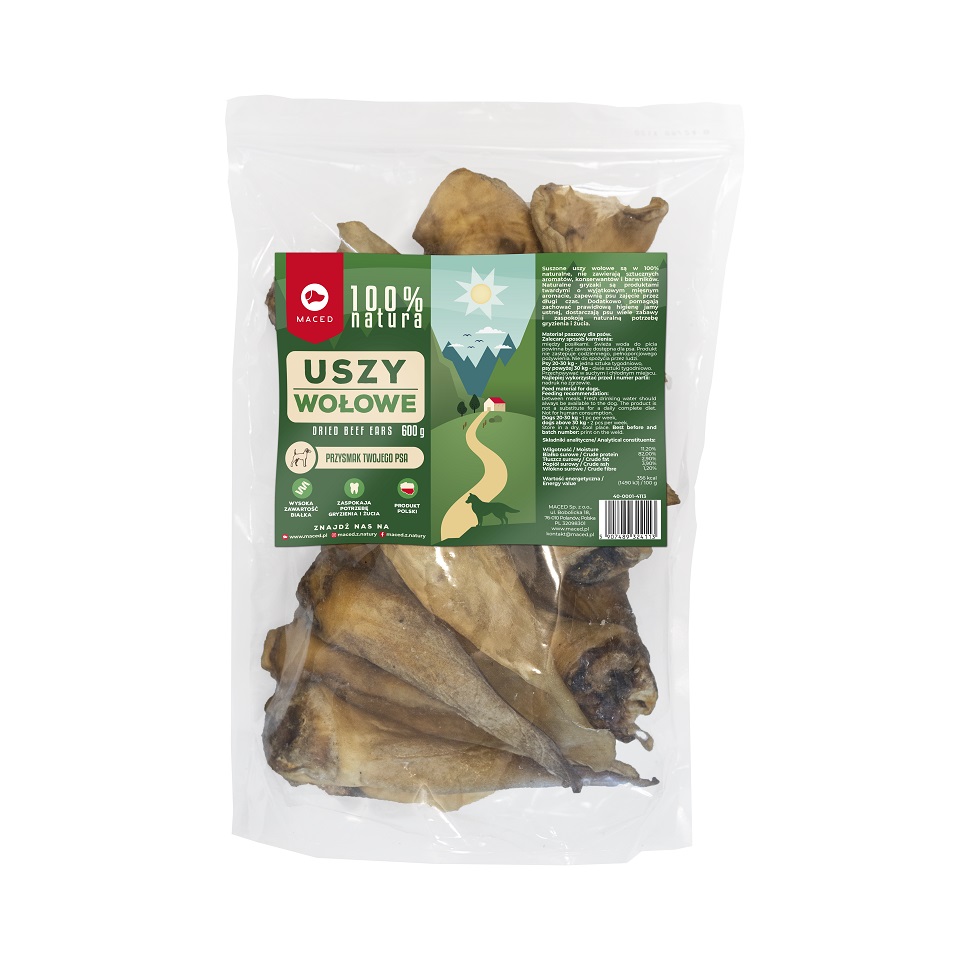 MACED 100% Natura Ucho wołowe 600 g