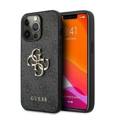 Etui GUESS 4G Big Metal Logo do Apple iPhone 13 Pro Max Szary
