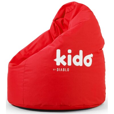 Pufa worek DIABLO CHAIRS Kido Czerwony L 110 x 80 cm