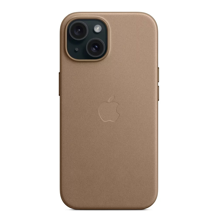 Apple iPhone 15 FineWoven Case with MagSafe - Taupe