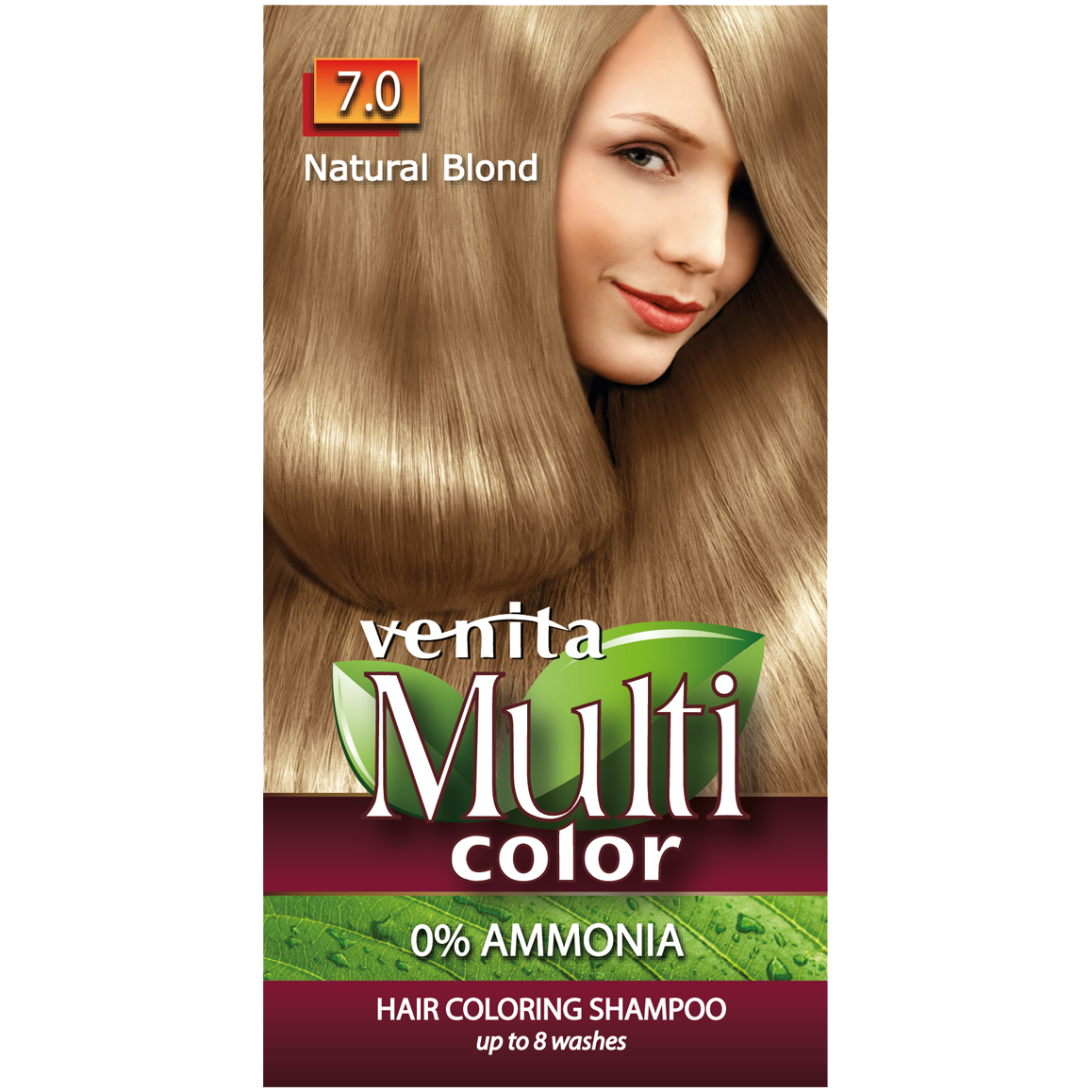 Venita Multi Color szampon koloryzujący do włosów 7.0 natural blond, 40 g