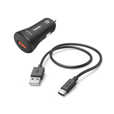 Ładowarka samochodowa HAMA Qualcomm Quick Charge Czarny