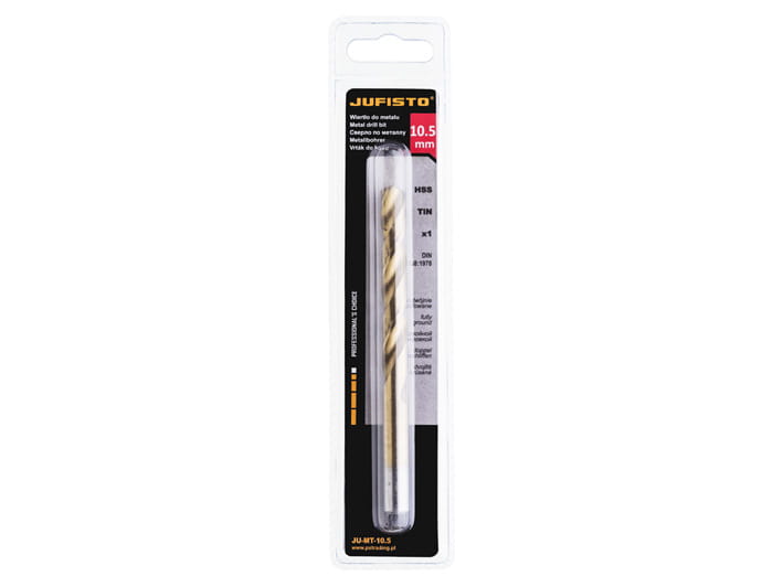Wiertło do metalu HSS-G TIN 10,5 x 133 mm (1 szt.) JUFISTO