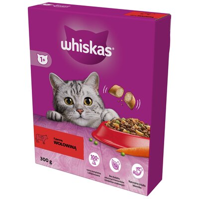 Karma dla kota WHISKAS Wołowina 300 g