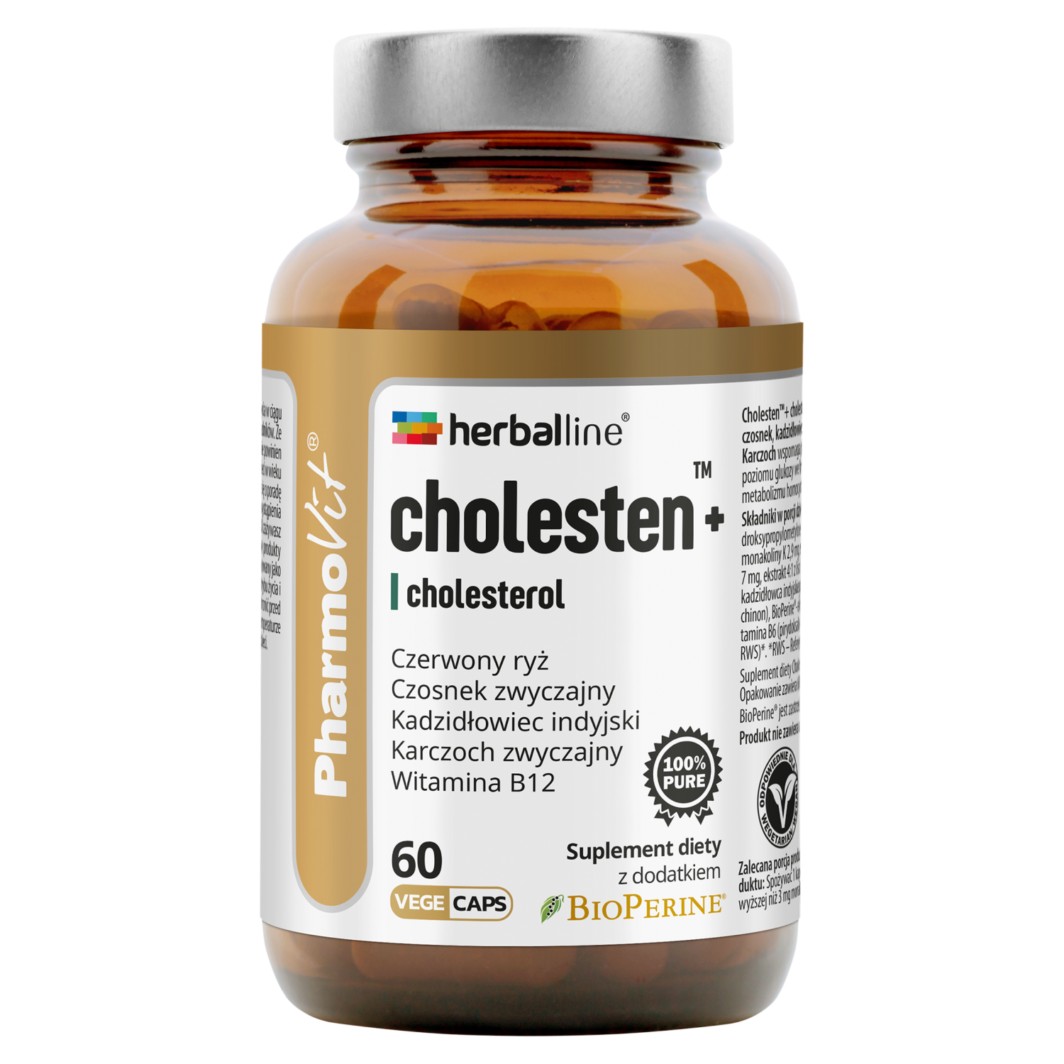 Pharmovit Cholesten+Cholesterol suplement diety, 60 kaps./1 opak.