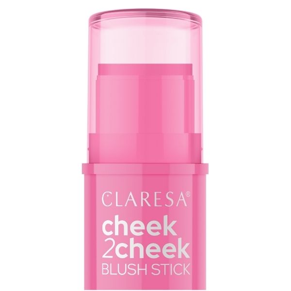 Claresa CHEEK2CHEEK BLUSH STICK kremowy róż w sztyfcie 01 Candy Pink, 6 g