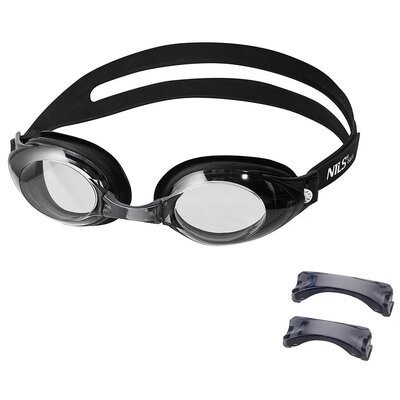Okulary pływackie NILS AQUA NQG130AF Czarny filtr UV