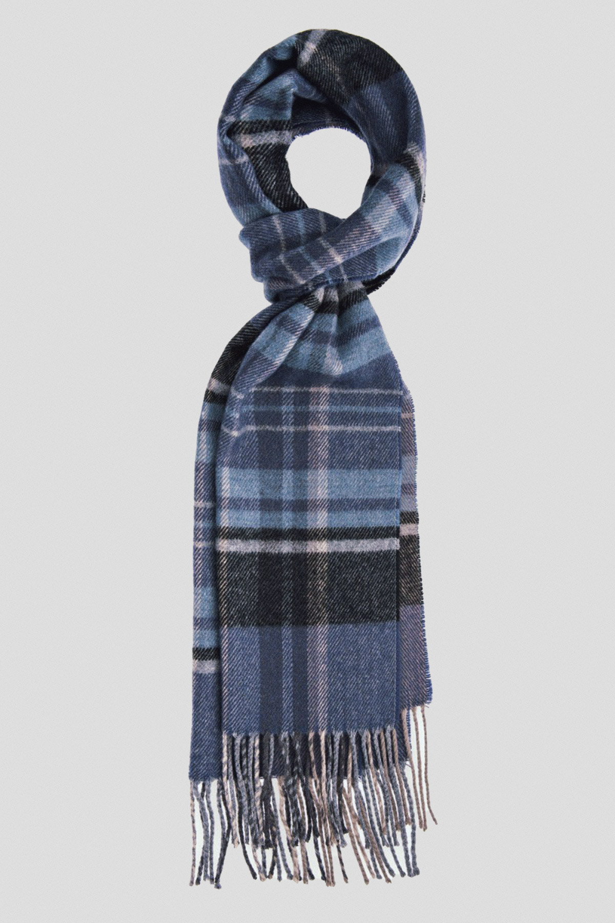 Lancerto Szal Granatowy w Kratę