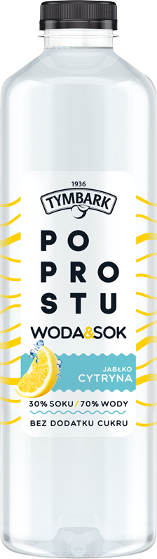 Tymbark Po prostu Woda & sok jabłko cytryna, 1,25 l
