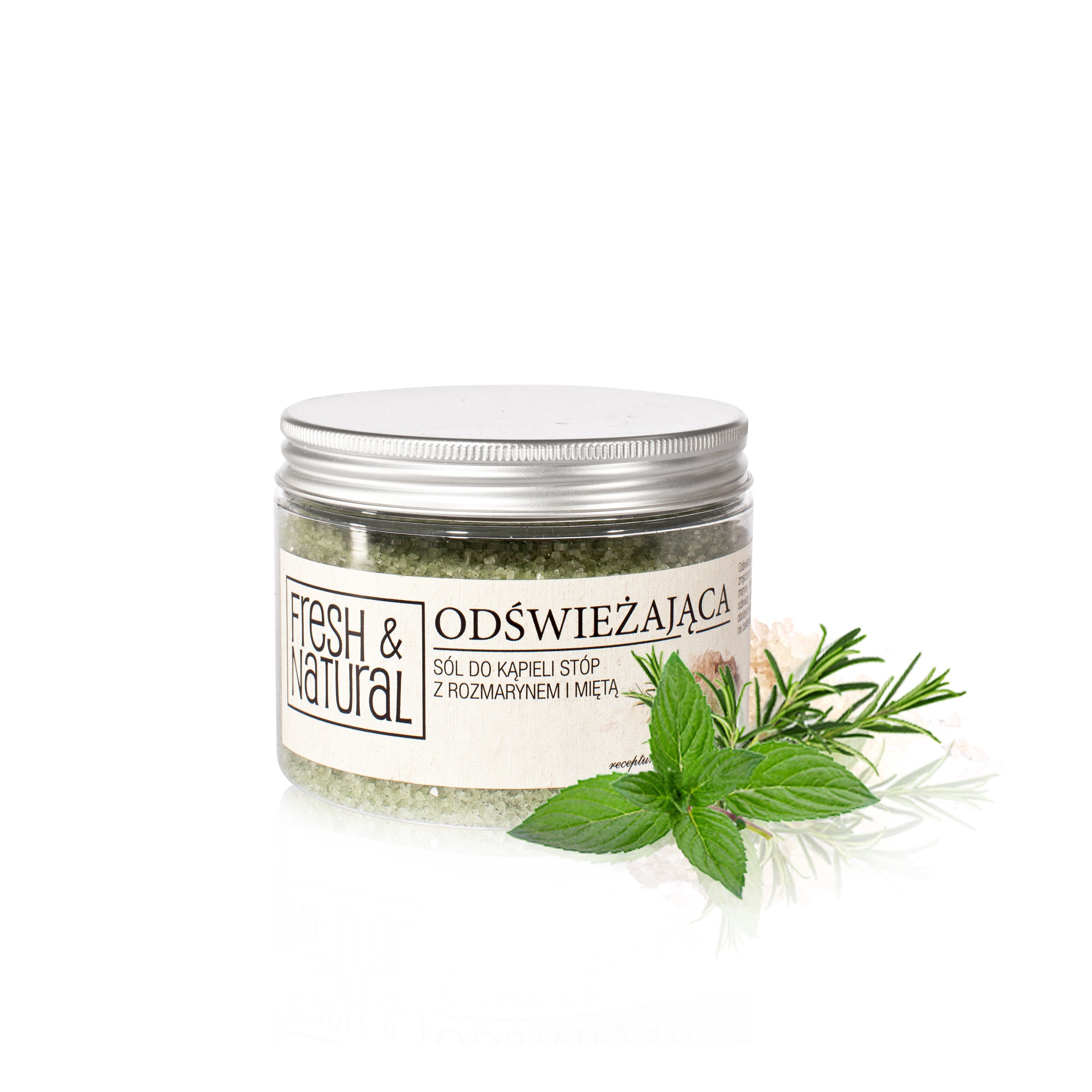 Fresh & Natural sól do kąpieli stóp odświażająca, 500 g