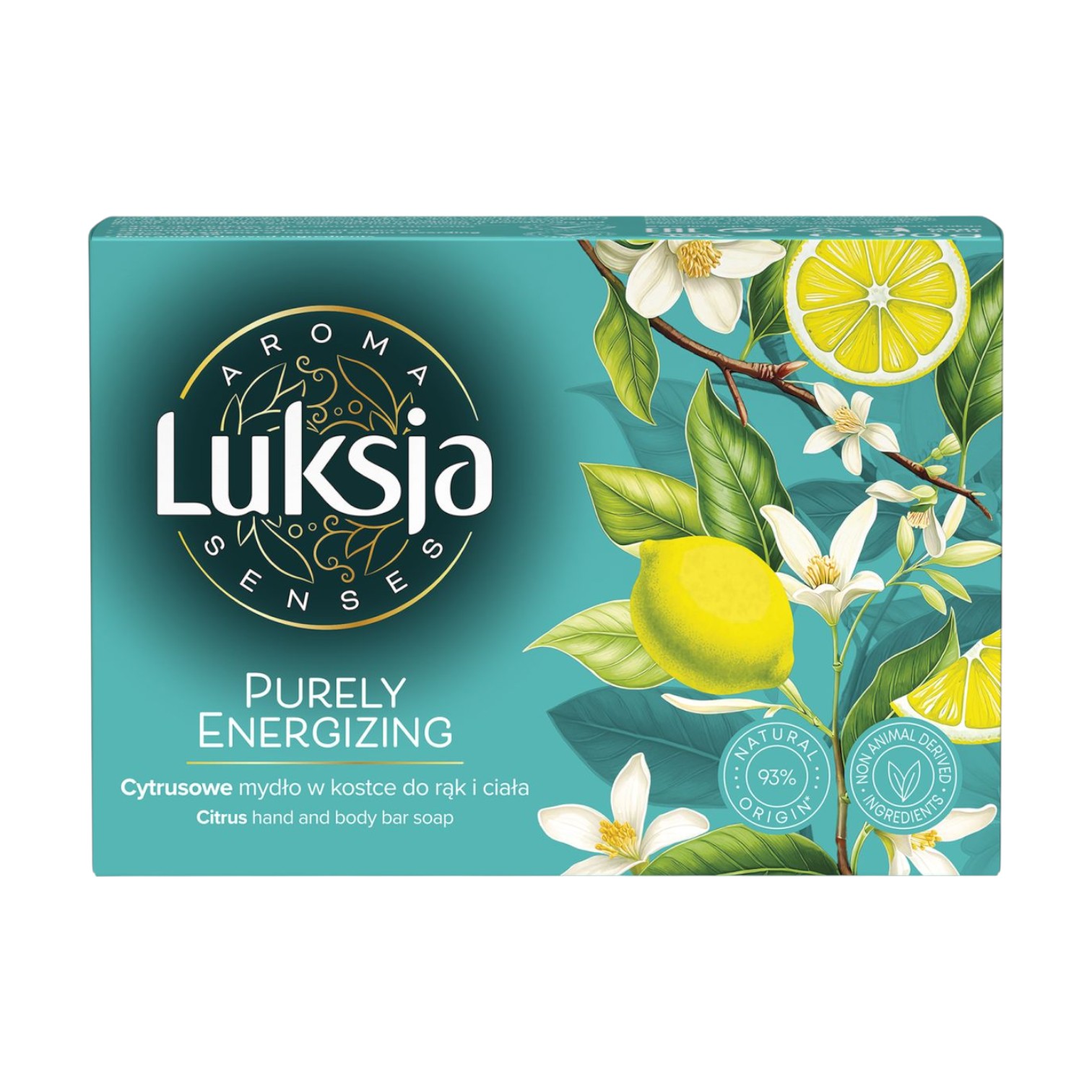 Luksja Aroma Energy cytrusowe mydło w kostce do rąk i ciała, 90 g