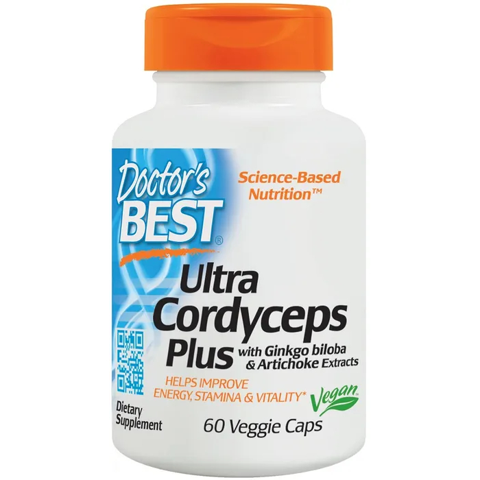 Doctor's Best Ultra Cordyceps Plus suplement diety kordyceps, 60 kaps./1 opak.