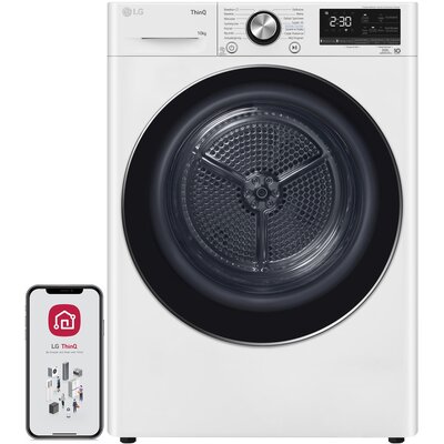 Suszarka LG RC10V9AV2W 10kg Klasa energetyczna C Auto Cleaning Condenser Smart ThinQ