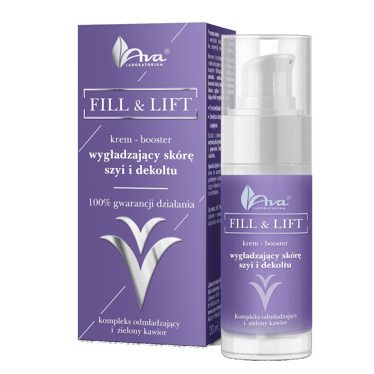 Ava Fill&Lift wygładzający krem-booster do twarzy, 30 ml