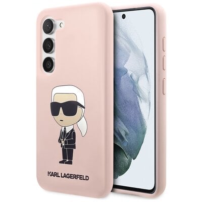 Etui KARL LAGERFELD Silicone Ikonik do Samsung Galaxy S23+ Różowy