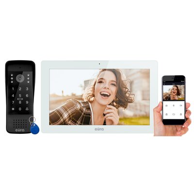 Wideodomofon EURA VDP-86A3 Biały Bezprzewodowy Wi-Fi