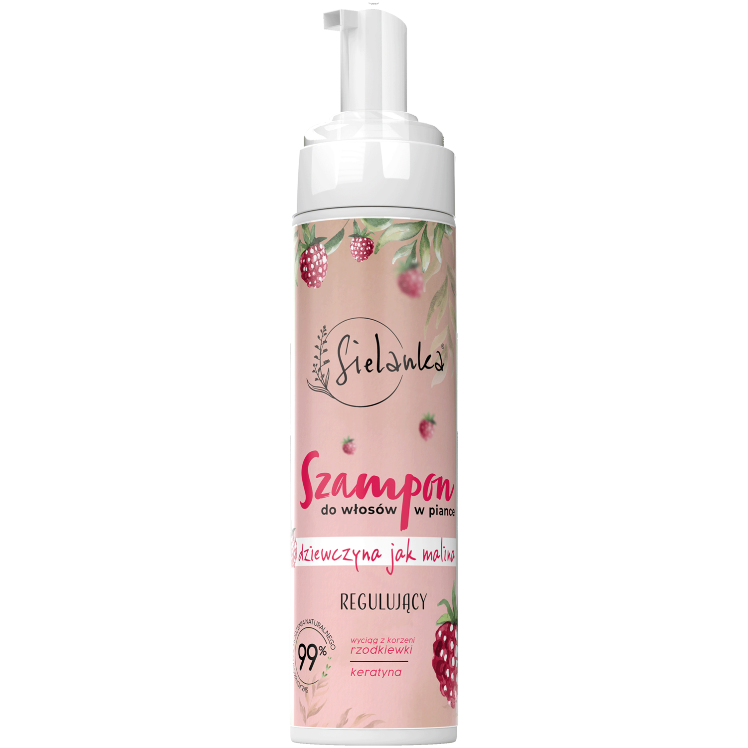 Sielanka Dziewczyna Jak Malina regulujący szampon w piance do włosów, 200 ml