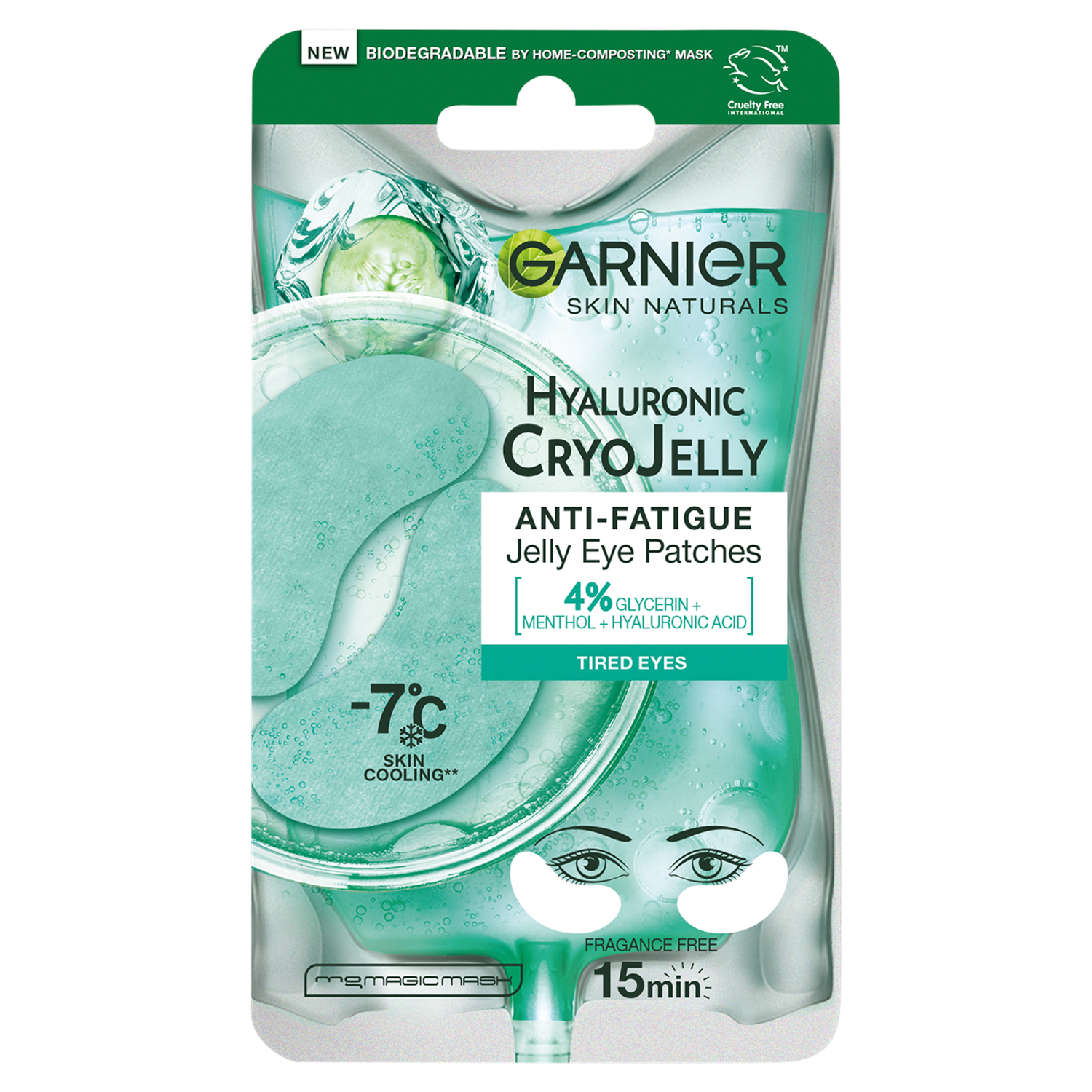 Garnier Hyaluronic Cryo Jelly nawilżająca żelowa maska pod oczy, 5 g