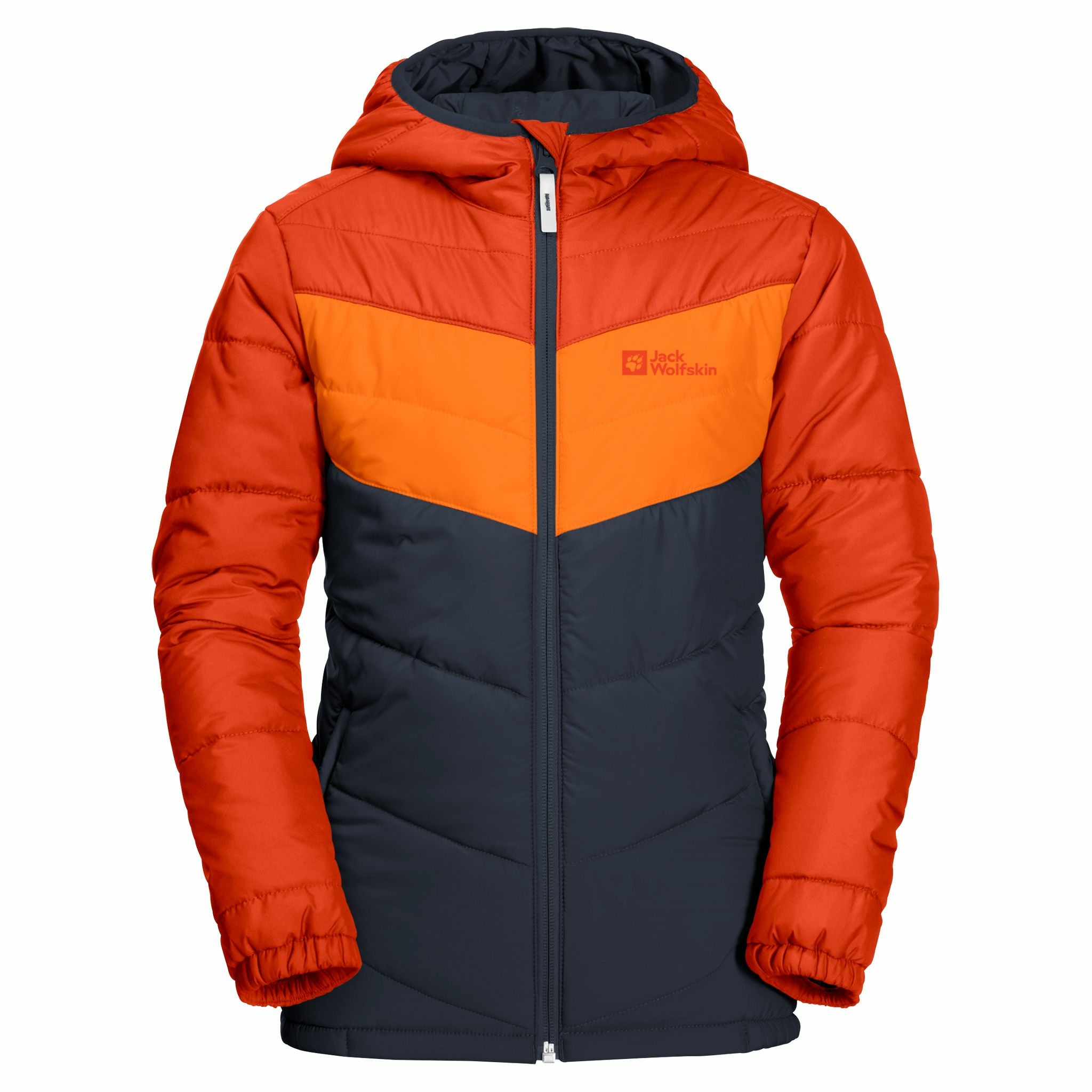 Kurtka ocieplana dziecięca Jack Wolfskin THREE HILLS JACKET KIDS wild brier - 104