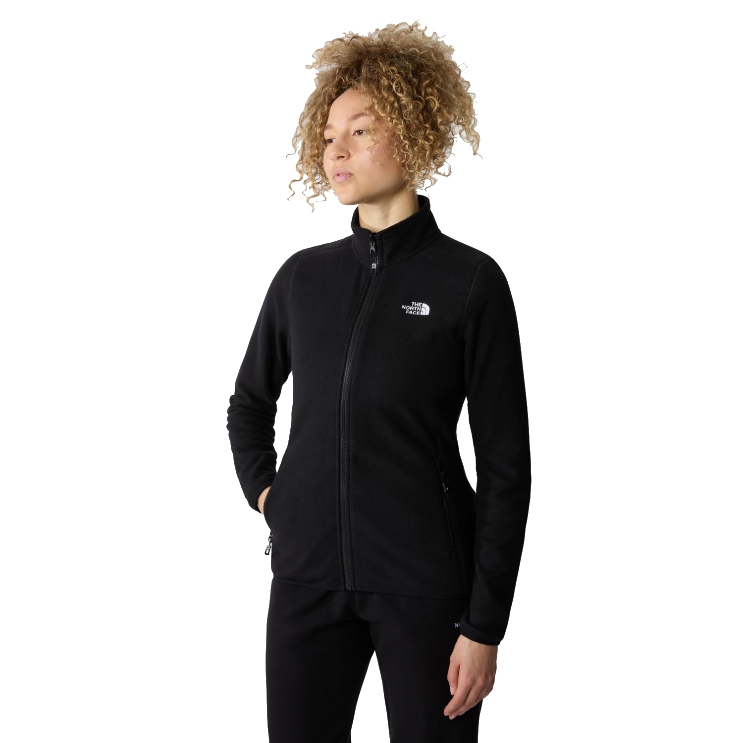 Damski polar The North Face 100 Glacier Full Zip black - M