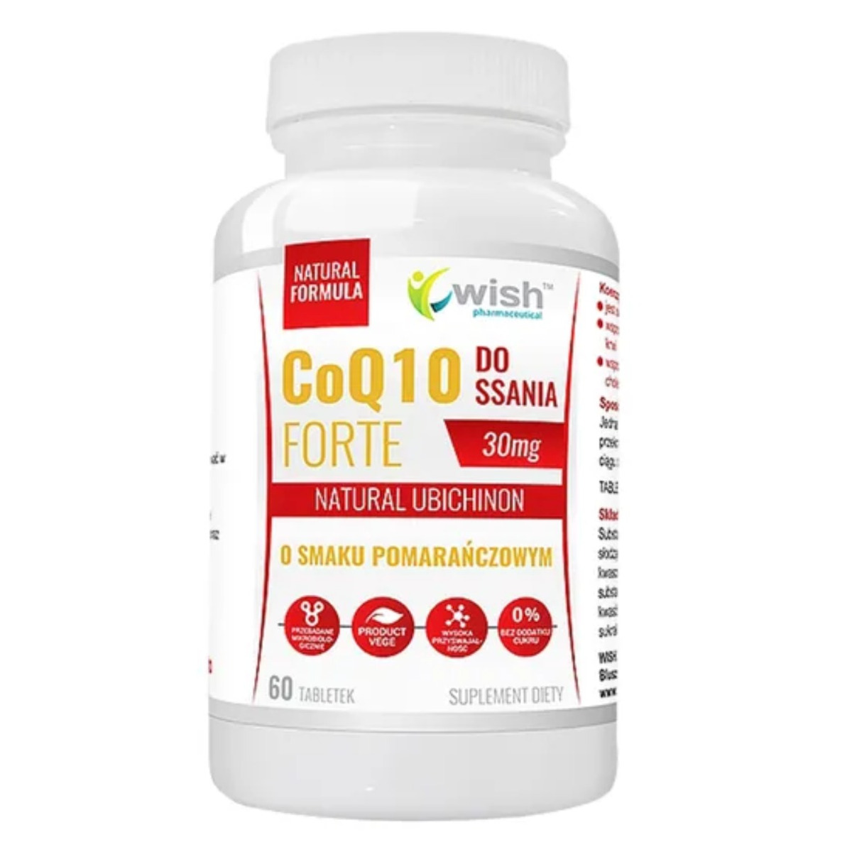 Wish Coenzyme Q10 Forte suplement diety, 60 tabl./1 opak.