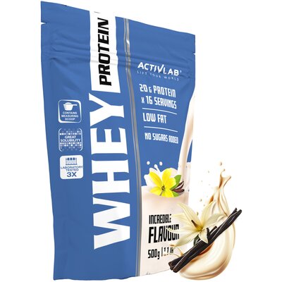 Odżywka białkowa ACTIVLAB Whey Protein WPC 85 Waniliowy (500 g) Bez cukru