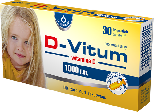 D-Vitum Witamina D 1000 j.m. 30 kapsułek twist-off