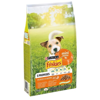 Karma dla psa FRISKIES 5 Promises Mini Menu z kurczakiem i warzywami 1.5 kg