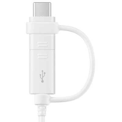Kabel USB - USB - Typ-C/Micro USB SAMSUNG 1.5 m Biały